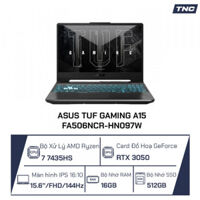 Laptop Asus TUF Gaming A15 FA506NCR-HN097W R7-7435HS/ 16GB/ 512GB/ RTX3050 4G/ 15.6 inch FHD 144Hz/ Win11/ Đen