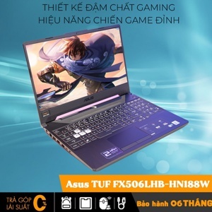 Laptop Asus TUF Gaming F15 FX506LHB-HN188W - Intel Core i5-10300H, 8GB RAM,  512GB SSD, Intel VGA NVIDIA Geforce GTX 1650 4GB GDDR6, 15.6 inch Full HD