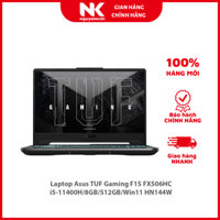 Laptop Asus TUF Gaming F15 FX506HC i5-11400H8GB512GBWin11 HN144W - Hàng chính hãng