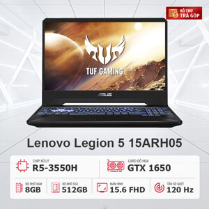 Laptop Asus TUF Gaming FX505DT-AL118T - AMD Ryzen 5 3550H, 8GB RAM, SSD 512GB, Nvidia GeForce GTX 1650 4GB GDDR5, 15.6 inch