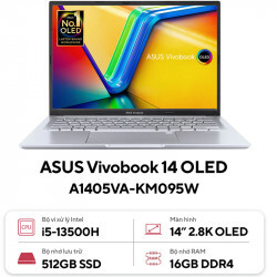 Laptop Asus VivoBook 14 A1405VA-KM095W - Intel Core i5-13500H, 16GB RAM, SSD 512GB, Intel Iris Xe Graphics, 14 inch