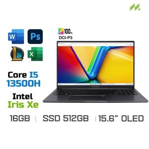 Laptop Asus Vivobook 15 OLED A1505VA-L1114W - Intel Core i5-13500H, 16GB RAM, SSD 512GB, Intel Iris Xe Graphics, 15.6 inch