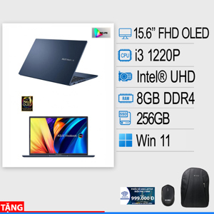 Laptop Asus Vivobook 15X OLED A1503ZA-L1150W - Intel Core i3-1220P, 8GB RAM, SSD 256GB, Intel UHD Graphics, 15.6 inch