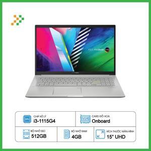 Laptop Asus VivoBook A515EA-BQ1530W - Intel core i3-1115G4, 4GB RAM, SSD 512GB, Intel UHD Graphics, 15.6 inch