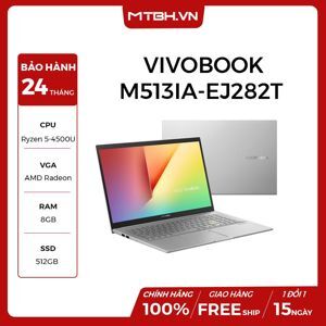 Laptop Asus VivoBook M513IA-EJ282T - AMD Ryzen 5-4500U, 8GB RAM, SSD 512GB, AMD Radeon Graphics, 15.6 inch