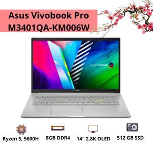 Laptop Asus Vivobook Pro 14 OLED M3401QA-KM006W - AMD Ryzen R5-5600H, 8GB RAM, SSD 512GB, AMD Radeon Graphics, 14 inch