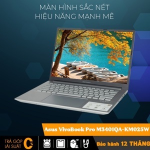Laptop Asus Vivobook Pro 14 OLED 2.8K M3401QA-KM025W - AMD Ryzen R7-5800H, 8GB RAM, SSD 512GB, AMD Radeon Graphics, 14 inch