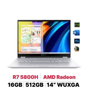 Laptop Asus Vivobook S 14 Flip TN3402QA-LZ027W - AMD Ryzen R7-5800H, 16GB RAM, SSD 512GB, AMD Radeon Graphics, 14 inch