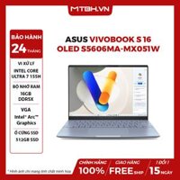 LAPTOP ASUS VIVOBOOK S 16 OLED S5606MA-MX051W CORE ULTRA 7 155H | 16GB RAM | 512GB SSD | Intel Arc Graphics | 16' 3.2K OLED 100% DCI-P3 120Hz | Win 11