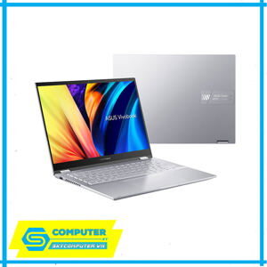 Laptop Asus Vivobook S Flip TN3402QA-LZ019W - AMD Ryzen 5-5600H, 8GB RAM, SSD 512GB, AMD Radeon Graphics, 14 inch