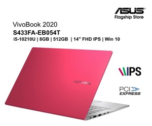 Laptop Asus Vivobook S433FA-EB054T - Intel core i5-10210U, 8GB RAM, SSD 512GB, Intel HD Graphics, 14 inch