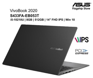 Laptop Asus Vivobook S433FA-EB053T - Intel core i5-10210U, 8GB RAM, SSD 512GB, Intel HD Graphics, 14 inch