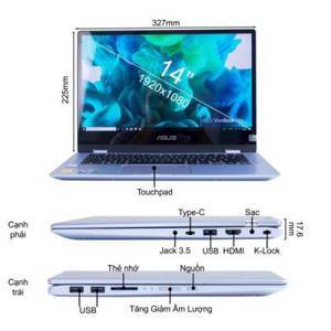 Laptop Asus Vivobook TP412UA-EC070T - Intel core i5-8250U, 4GB RAM, SSD 256GB, 14 inch