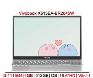 Laptop Asus Vivobook X515EA-BR2045W - Intel Core i3-1115G4, RAM 4GB, SSD 512GB, Intel Iris Xe Graphics, 15.6 inch