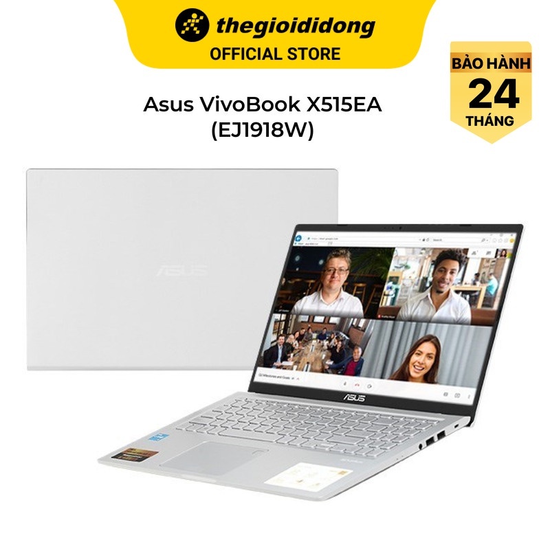 Laptop Asus VivoBook X515EA-EJ1918W - Intel Core i7-165G7, 8GB RAM, SSD 512GB, Intel Iris Xe Graphics, 15.6 inch