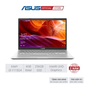 Laptop Asus X415EA-EK047T- Intel core i3, 1115G4, 4GB RAM, SSD 256GB, Intel UHD, 14.0 inch