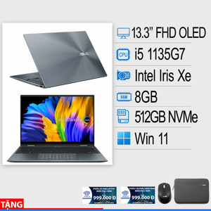 Laptop Asus ZenBook 13 UX325EA-KG363T - Intel Core i5-1135G7, 8GB RAM, SSD 512GB, Intel Iris Xe Graphics, 13.3 inch