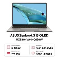 Laptop Asus Zenbook S 13 OLED UX5304VA-NQ126W