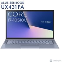 Laptop Asus Zenbook UX431FN Core i7-8565UU 16gb Ram 512gb SSD VGA rời MX150 14" Full HD SRGB vỏ nhôm siêu bền