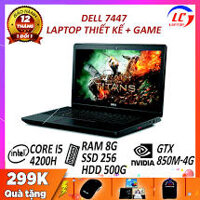 Laptop Chơi Game, Đồ Họa Dell 7447, i5-4200H, VGA GTX 850-4G, Màn 14 HD, LaptopLC298- giá 9.499.000 ₫