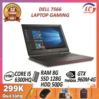 Laptop chơi game Laptop Dell Inspiron 7566 ( i5-6300HQ ram 8G SSD 128G + HDD 500Gb VGA Nvidia GTX 960M- 4G màn 15.6 Full HD) dell 7566