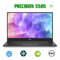 Laptop Cũ Dell Precision 5520 Core i7-7700HQ/7820HQ/ RAM 16GB / SSD 256GB / VGA M1200 / 15.6″ 4K