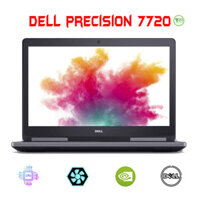 Laptop Cũ Dell Precision 7720 Core i7* 7820HQ, RAM 16GB, SSD 512GB, 17.3" FHD, Nvidia Quadro P3000