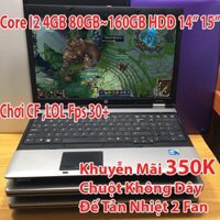 Laptop cũ Giá Rẻ Sập Sàn i2 4GB Ổ 80Gb đến 320GB Mới 85+ Trở lên - Chơi LOL,CF,Youtube...