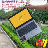 Laptop Cũ Hp Elitebook 840-G2 i5 5200U/ RAM 4 GB/ SSD 120GB/ 14.0” HD