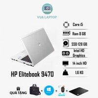 Laptop cũ mỏng nhẹ HP 9470 / Core i5 / Ram 8 / SSD / Bàn phím led / Đẳng Cấp Doanh Nhân, Máy Đẹp 99%