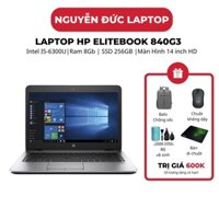 Laptop Cũ Mỏng Nhẹ Mới 99% HP EliteBook 840 G3 I5-6300U | Ram 8Gb | SSD 256GB | Màn 14 inch HD - Bảo Hành 6 tháng