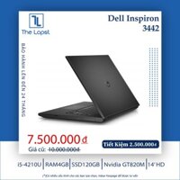 [Laptop Cũ Zin 100%] Dell Inspiron 3442 (i5-4210U/ RAM4GB/ SSD120GB/NvidiaGT-820M/14’ HD)