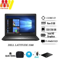 Laptop Dell 3580 giá rẻ, màn hình 15.6 HD, Ram 8gb, ổ cứng SSD 256gb, Core i3, máy tính xách tay giá rẻ lướt 99% cao cấp