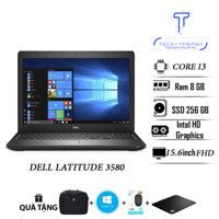 Laptop Dell 3580 giá rẻ, màn hình 15.6 HD, Ram 8gb, ổ cứng SSD 256gb, Core i3, máy tính xách tay giá rẻ lướt 99% cao cấp