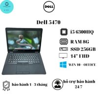 LAPTOP DELL 5470, Core i5 - 6300 HQ (6440 HQ) Ram 8 Gb ổ SSD 256gb, màn 14" FHD chất lượng uy tín bảo hành 1 - 3 tháng