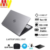 Laptop Dell 5547 mẫu zin cao cấp, Core i7, Ram 4gb, Ổ cứng SSD 128gb, màn hình 15.6HD, các rời VGA, laptop lướt 99% zin
