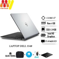 Laptop Dell 5548, Core i7, Ram 4gb, ổ cứng SSD 128gb, cạc rời VGA, màn 15.6 HD, laptop zin lướt 99%