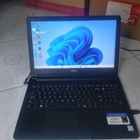 Laptop Dell core i3 thế hệ 6 Win 11  màn hình LED lớn 15.6 inch âm thanh đầm, ấm đầy đủ phụ kiện zin BH 1 năm