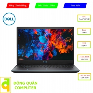 Laptop Dell G3 3500 G3500Bw - Intel Core i7-10750H, 16GB RAM, SSD 512GB, Nvidia GeForce GTX 1660Ti 6GB GDDR6, 15.6 inch