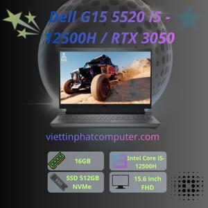 Laptop Dell Gaming G15 5520 - Intel core i5-12500H, 8GB RAM, SSD 512GB, Nvidia GeForce RTX 3050 4GB DDR6, 15.6 inch