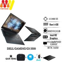 Laptop Dell Gaming G3 3500 Cân mọi tựa game, Core i5, Ram 16gb, ổ cứng SSD 512, RTX 1650, Màn 15.6 FHD tần số quét 120hz
