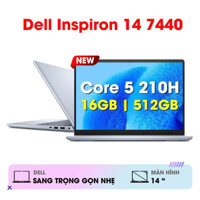 Laptop Dell Inspiron 14 Plus 7440 (Core 5 210H | 16GB | 512GB | 14 inch Full HD+ | Ice blue)