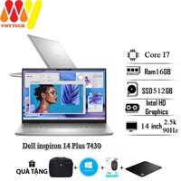 Laptop Dell inspiron 14 Plus 7430, Core i7-13620H, Ram16GB, SSD 512GB, màn hình 14inch 2.5K tần số quét 90Hz cực mượt mà