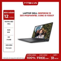 LAPTOP DELL INSPIRON 15 3511 P112F001FBL CORE I5-1135G7 | 8GB RAM | 512GB SSD | 15.6" FHD | WIN11