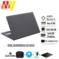 Laptop Dell Inspiron 3515 cấu hình cực mạnh, AMD Ryzen 5, Ram 8gb, ổ cứng SSD 256 PCIe NVMe, Màn 15.6 FHD,laptop Fullbox