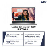 Laptop Dell Inspiron 3530 i5U165W11SLU Core i5 1334U/ 16GB DDR4/ 512GB SSD/ 15.6 inch FHD/ Win 11 + Office/  Silver