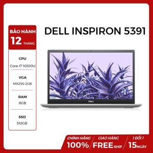 Laptop Dell Inspiron 5391 70197461 - Intel Core i7-10510U, 8GB RAM, SSD 512GB, Nvidia GeForce MX250 2GB GDDR5, 13.3 inch