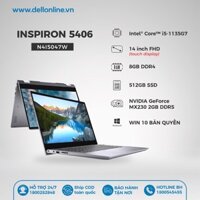 LAPTOP DELL INSPIRON 5406 2-IN-1 (N4I5047W-Gray)