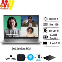 Laptop Dell inspiron 5425 cấu hình cao, Ryzen 5-5625U, Ram 8GB, SSD 512GB, màn hình 14inch độ phân giải 2.2k cực sắc nét