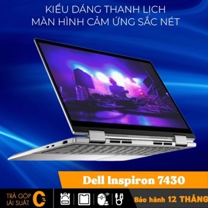 Laptop Dell Inspiron 7430 2 in 1 - Intel Core i5-1335U, 8GB RAM, SSD 512GB, Intel Iris Xe Graphics, 14 inch